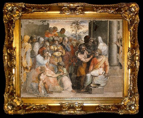framed  Perino Del Vaga THe Justice of Seleucus, ta009-2